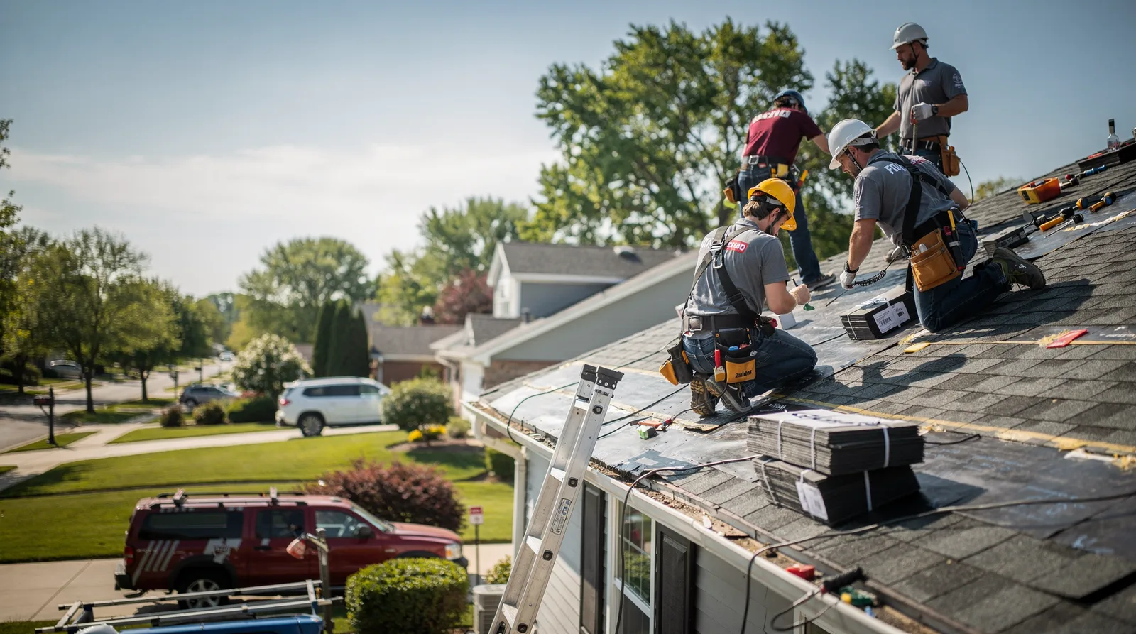 Roof Repair in Stone Park, IL around you